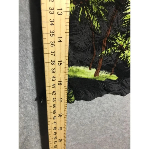 Mens Puritan Button Up Novelty Print Palm Tree Vacation Tourist Beachy Boho - Picture 4 of 4